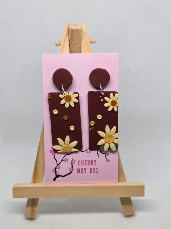 Autumn Rectangle Earrings