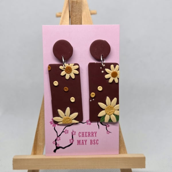 Autumn Rectangle Earrings