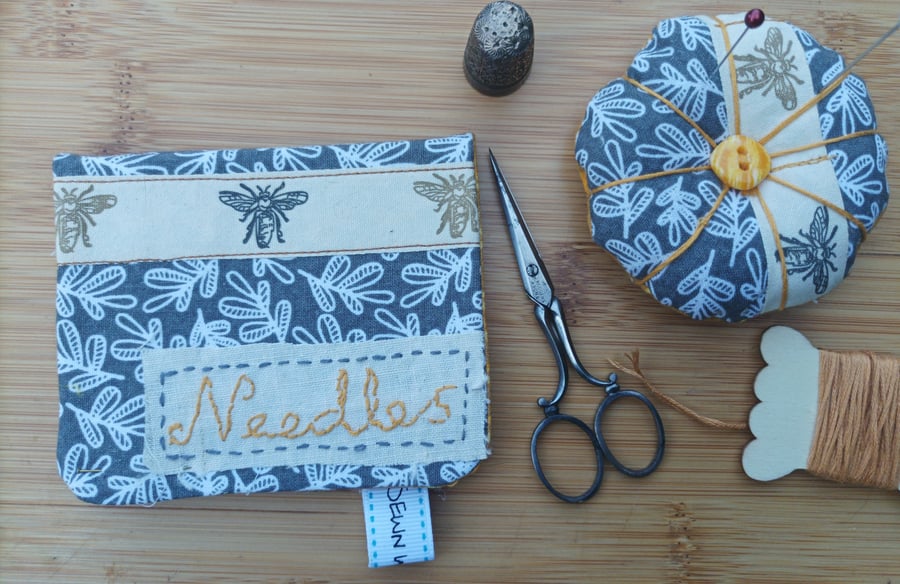 Needlecase and pin cushon