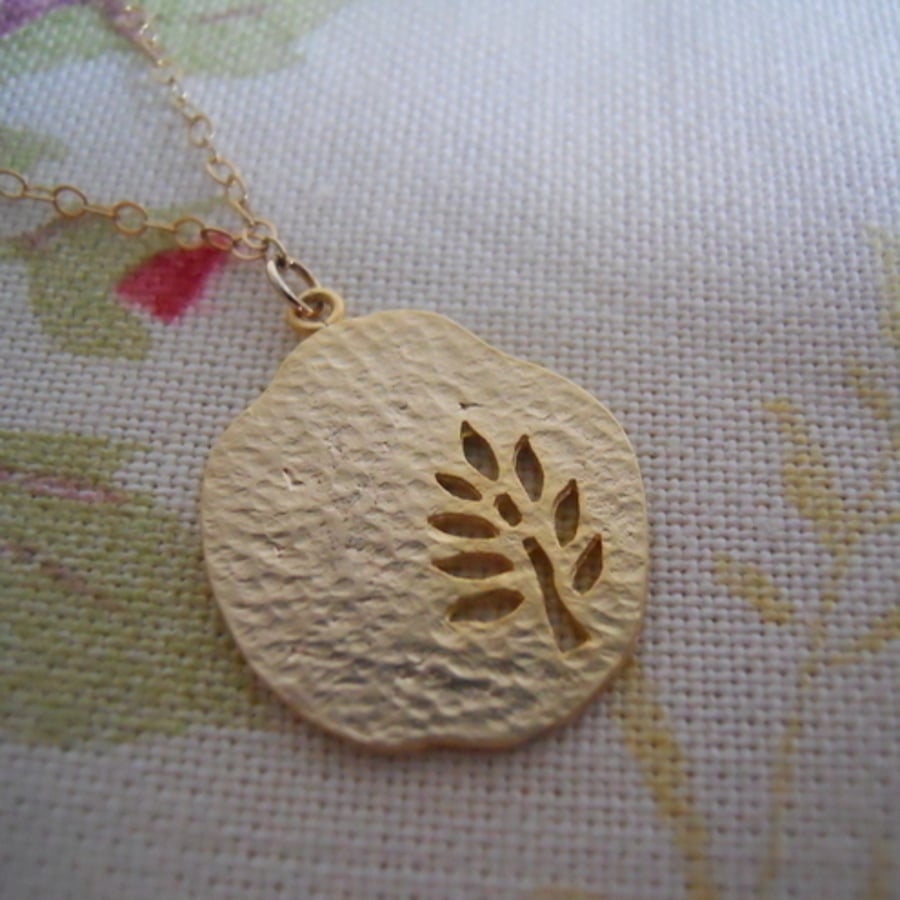  Gold leaf pendant