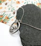 Mushroom necklace sterling silver handmade ref 3 - Image 2