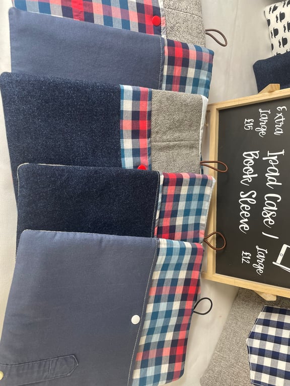 Book Sleeve - iPad Case - LARGE 8 x 10 inches (approx)