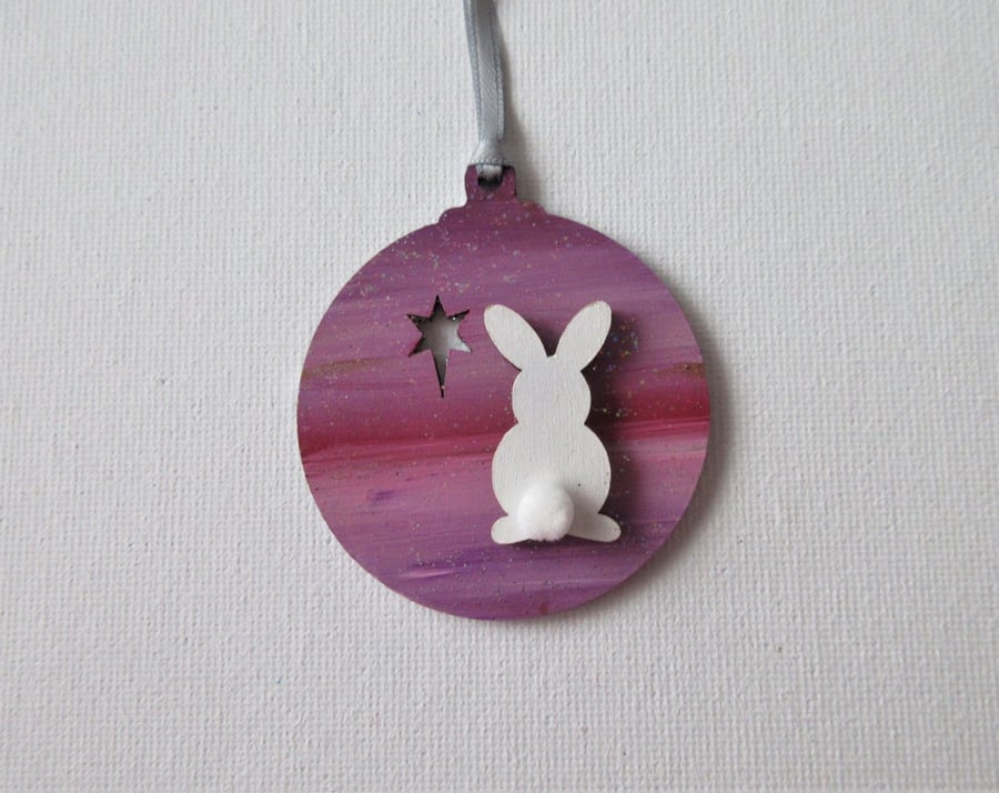 Hanging Decoration Bunny Bauble Rabbit Christmas Tree Decoration