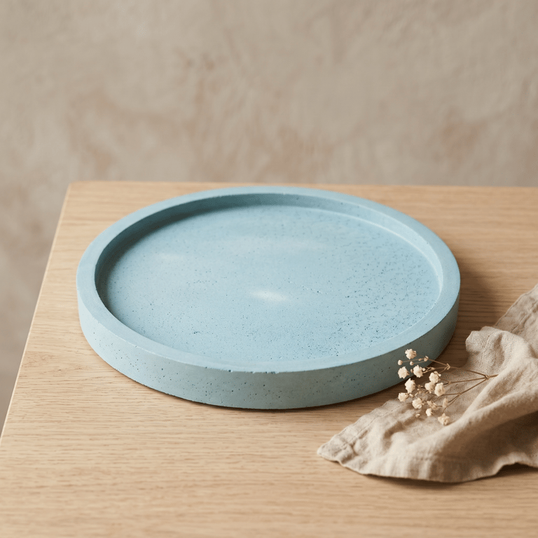 Grey-Blue Concrete Jewellery Tray - One-Off Studio Sale