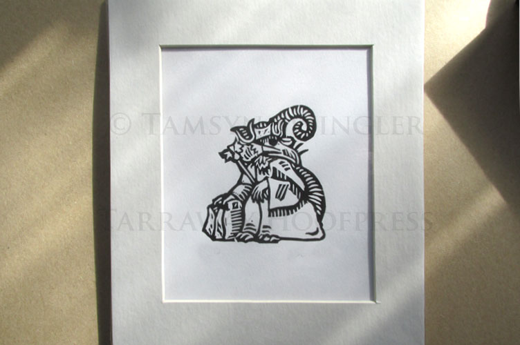 Dr Theobald the Rat Plague Doctor - Limited Edition Linoprint