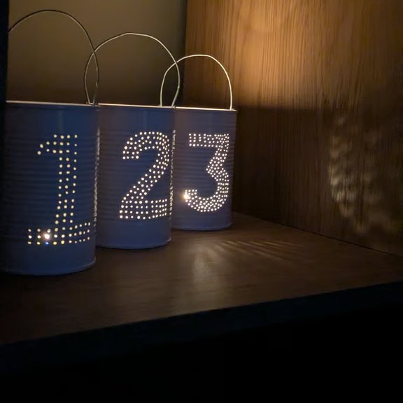 Numbers - Tin-Can Lanterns
