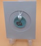 Pisces Fused Glass Card