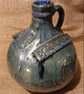 Earthenware Metallic Blue Bellarmine