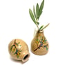 OLIVE CERAMIC VASES