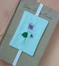 Elasticated Bookmark with Embroidered Violets - Image 5