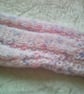 Pink with Multi-Coloured Flecks 22 inch round neck Cardigan - Image 5