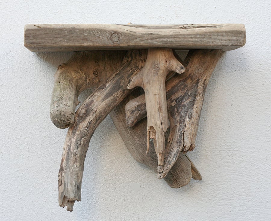 Driftwood shelf, Drift wood  shelves, Driftwood Wall Shelf,Driftwood Cornwall