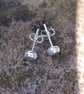 Silver studs - 5mm stud earrings - Image 4