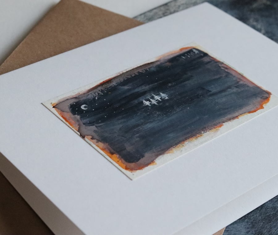 greetings card - tiny painting