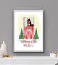 Personalised Christmas Print with HorsePony ,Seasonal prints, Horse decorations