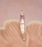 Biwa Pearl and Pink Tourmaline Sterling Silver Pendant - Image 2