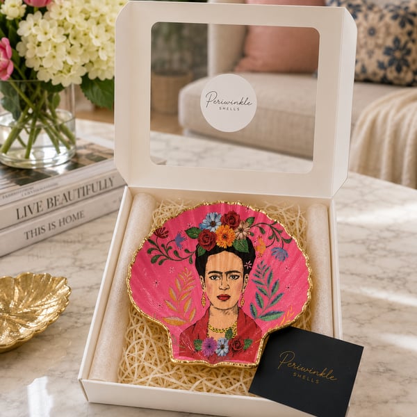 Pink Frida Kahlo Trinket Dish 