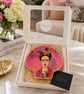 Pink Frida Kahlo Trinket Dish 