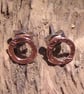 Copper Circular Earrings (ERCUSTHP5) - UK Free Post - Image 2