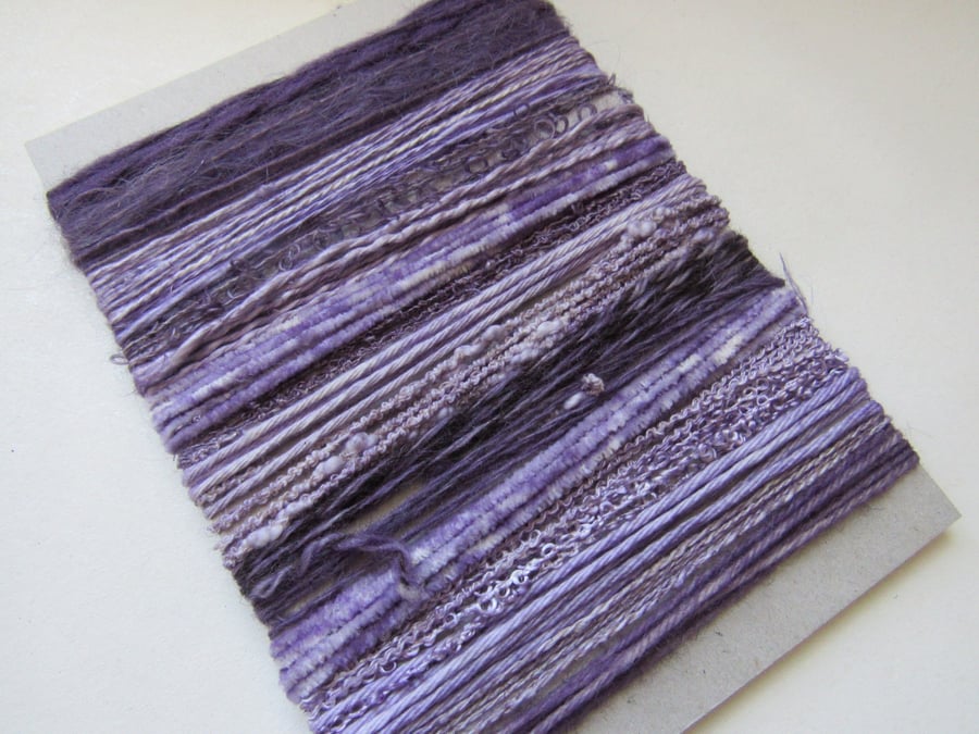 Large Dark Alkanet Natural Dye Slate Purple Textured Thread Pack