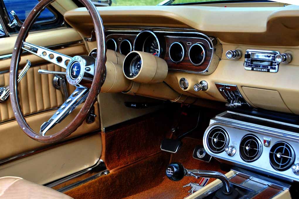 Ford Mustang Sports Car Interior Photograph Print