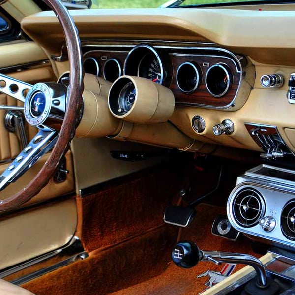 Ford Mustang Sports Car Interior Photograph Print
