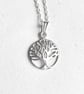 Sterling Silver Tree of Life Pendant on 40cm Rope Chain