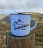 Enamel Hiking mug, Adventure Mug, Welsh Mountain Mug, Mwg Cymraeg, Hiker Gift - Image 3