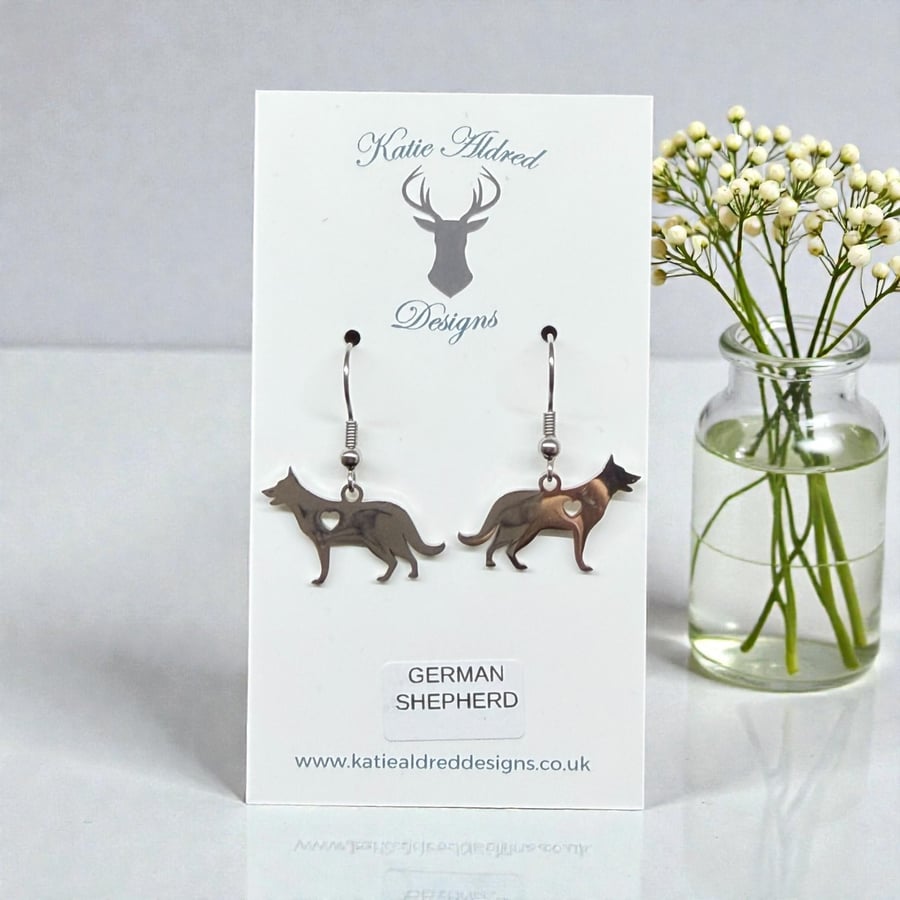 Charm Earrings - German Shepherd