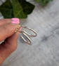 Sterling Silver Smooth Hoop Earrings - Medium Size - JBJ1104 - Image 6