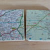 Natural Stone 'Map' Coasters