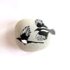 Two for Joy Magpies Stone - Handmade Nature Inspired Joy Gift for Adults - Decor