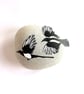 Two for Joy Magpies Stone - Handmade Nature Inspired Joy Gift for Adults - Decor