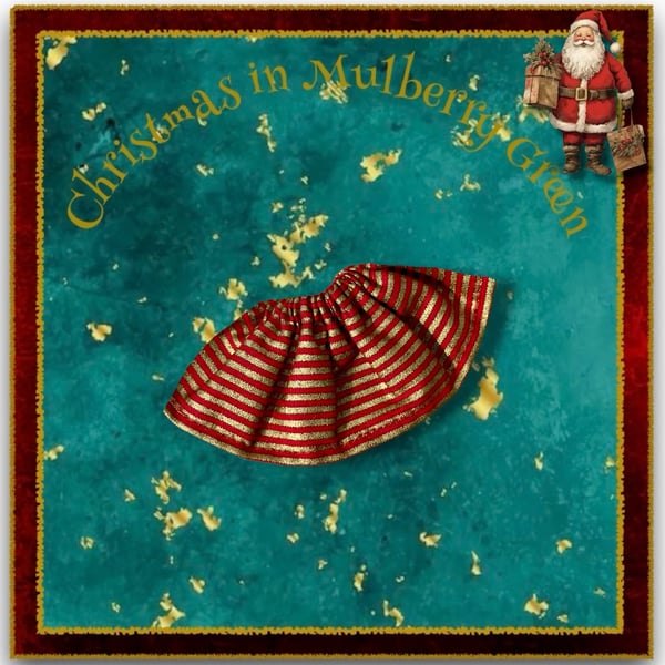 Little Nippers Striped Christmas Skirt