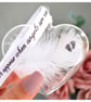 Baby Memorial Feather Bauble, Baby Feet Heart Glass Christmas Ornament, Remembra - Image 7