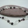 Garnets & Crackled Quartz necklace