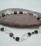 Garnets & Crackled Quartz necklace - Image 1