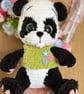 Handmade Crochet Amigurumi Soft Toy plushie panda  - Image 2