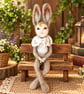 Needle felted Hare Girl Art Doll.
