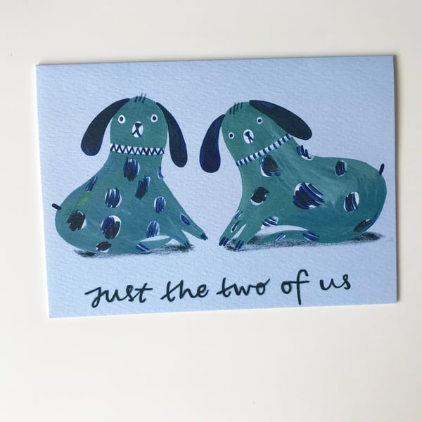 Just The Two of Us - Staffordshire Pottery inspired card