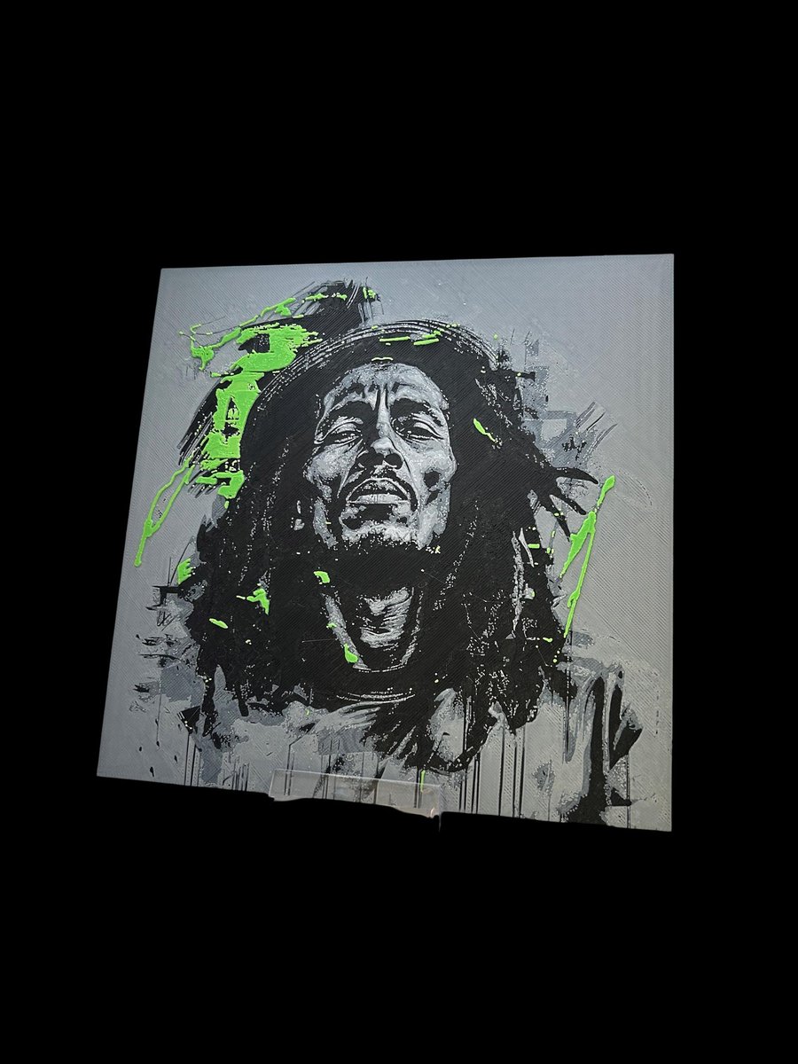 Bob Marley 3D Printed Fan, Wall Art