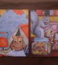 Summer Seconds, Squirrel and Mouse whimsical art prints of original artwork