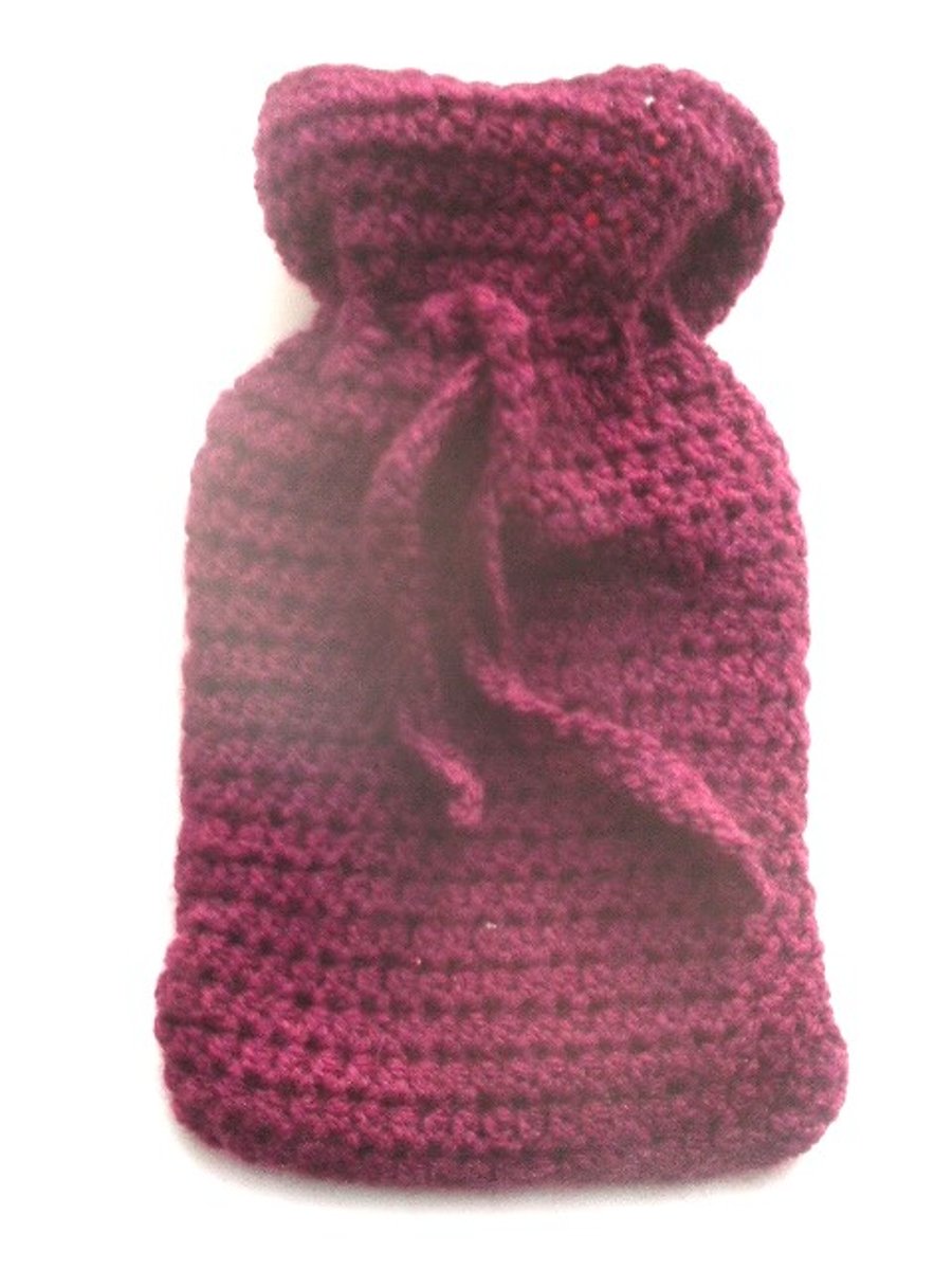 Handmade Crochet Hot Water Bottle Cover