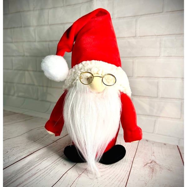 Father Christmas Santa Gloves And Glasses Professional Father Xmas