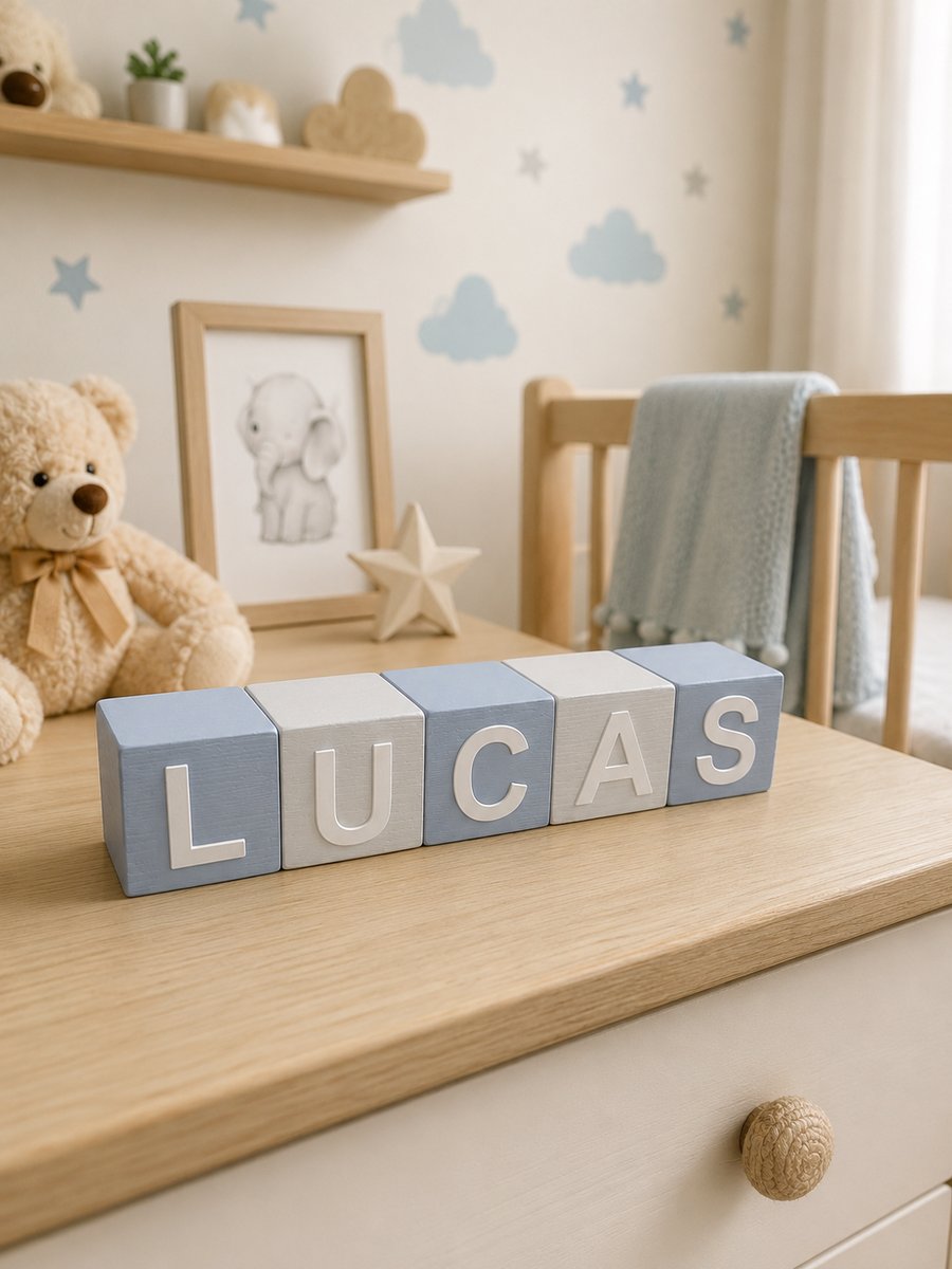 Personalised Wooden Name Blocks