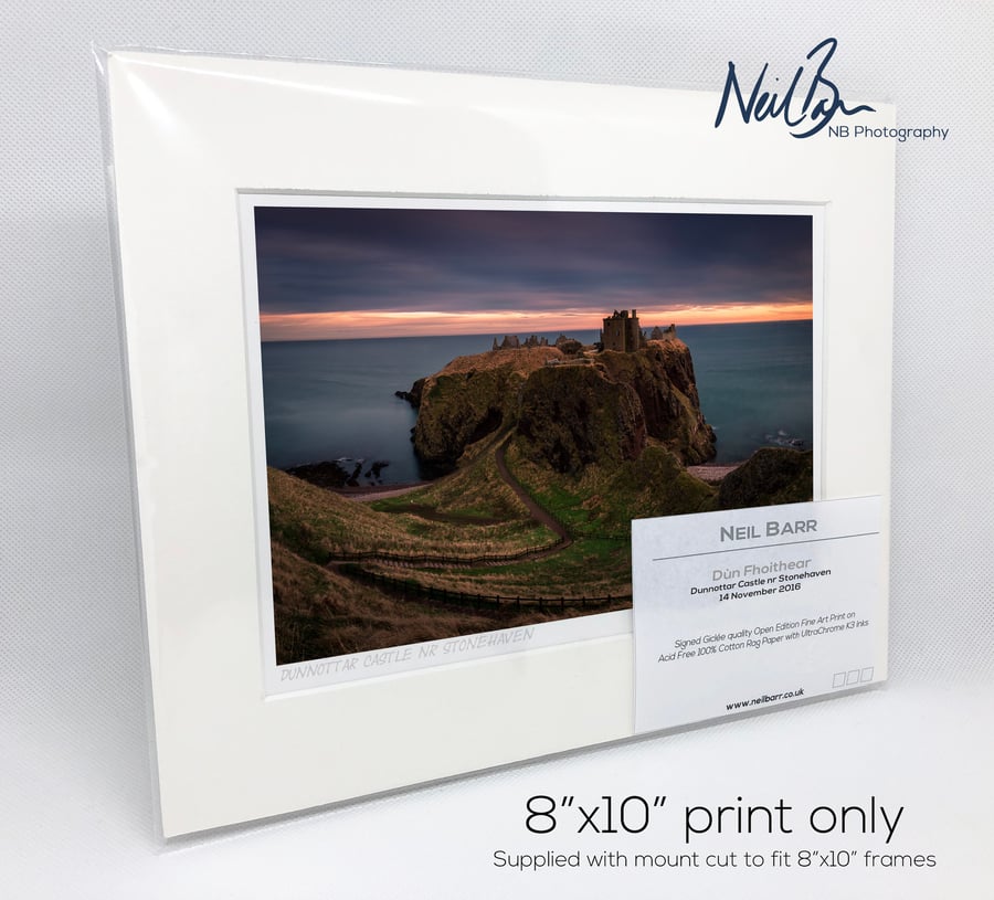 Dunnottar Castle Stonehaven Scotland - A5 (10" x 8") Unframed Print