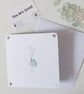 Sea Glass Bird Card, Handmade Thinking of You Card, Tiny Bird with a Big Heart - Image 3