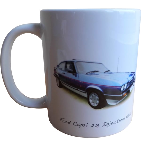 Ford Capri 2.8i 1986 - 11oz Ceramic Mug for Capri Car fans
