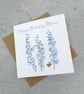 Birthday Card Delphinium MUM - Image 3