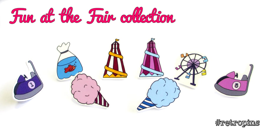 Retropins - Fun at the fair collection CHOOSE YOUR STYLE